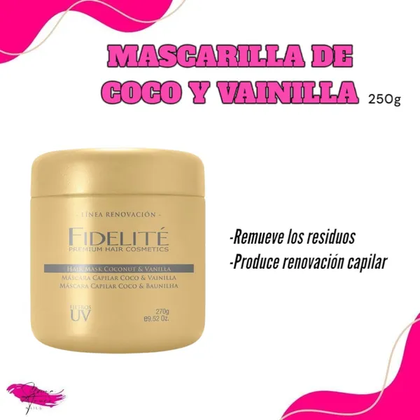 Mascara Capilar Coco y Vainilla 270gr