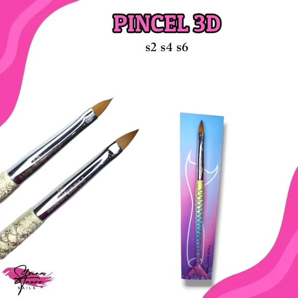 Pincel 3D Cola Sirena