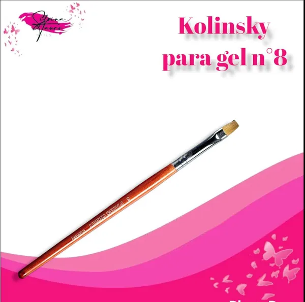 Pincel Kolinsky de Gel #8