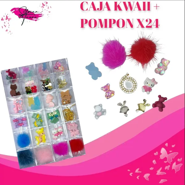 Caja de Decoracion Kwai + Pompom