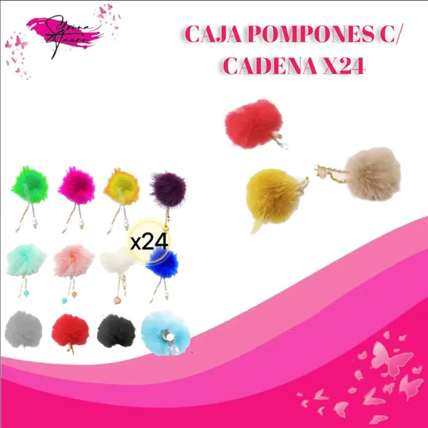 Caja de Pompon con Cadenas X24