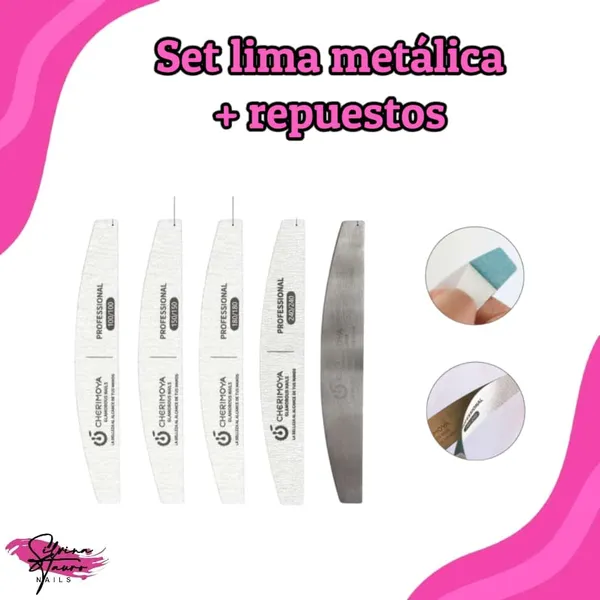 Set Lima Metalica + Repuestos Cherimoya