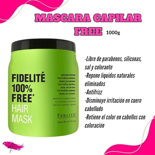 Mascara Capilar Free 1000ml