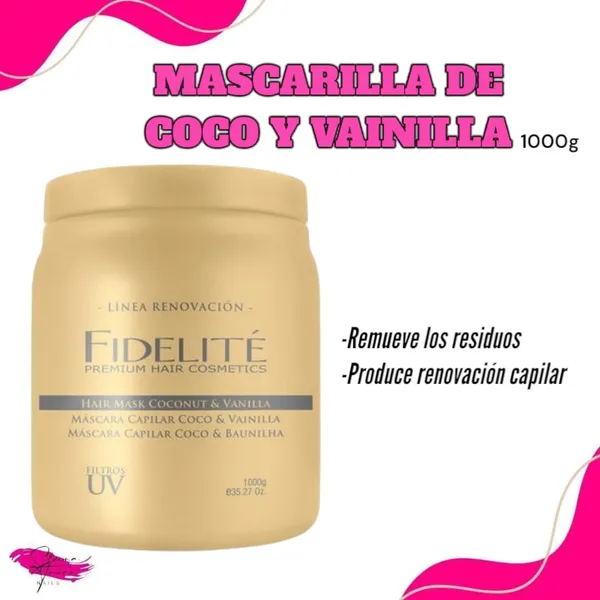 Mascara Capilar Coco y Vainilla 1lt