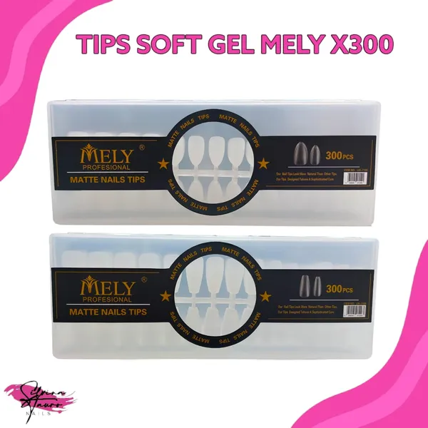 Soft Gel Tips Cortos X300